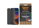 PANZERGLASS Displayschutzglas "iPhone 14 Pro Max Privacy AB", transparent, B:12cm H:6cm T:25mm, Displayfolien, Displayschutzglas