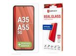 DISPLEX Displayschutzglas "Real Glass", transparent, B:9,3cm H:1,8cm T:20,5mm, Displayfolien, Bildschirmschutz, Displayschutzfolie,Einfach anbringen,kratz-&stoßfest, Displayschutzglas