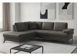Ecksofa SIT & MORE "Morris Jubi, Ottomane, Breite 238 cm", grau (mocca), B:238cm H:83cm T:202cm, Sofas, Ecksofa, mit Armteilfunktion, wahlweise mit Schlaffunktion