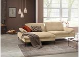Ecksofa W.SCHILLIG "enjoy&MORE, Designsofa, elegant und bequem, L-Form", beige (sahara s37), B:294cm H:87cm T:185cm, Chenille-Flachgewebe R66 (85% Polyester, 15% Nylon);Longlife Xtra-Leder Z59: Glattleder mit modischer Prägung. Hautstärke 0, 9 - 1, 1 mm;Stoff S37 (100% Polyester), Sofas, Ecksofa, Sitztiefenverstellung, Füße bronze pulverbeschichtet, Breite 294 cm