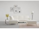 Ecksofa SIT & MORE "Fashion L-Form", beige (creme), B:250cm H:84cm T:207cm, Sofas, Ecksofa, wahlweise mit Kopfteilverstellung, Vorziehsitz, motorisch, Nickelfüße