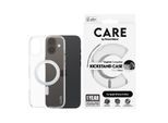 CARE BY PANZERGLASS Handyhülle "Kickstand Case für Apple iPhone 16 Plus", silber (silber, transparent), B:10,9cm H:1,9cm T:19,6cm, Hüllen, Backcover, Schutzhülle, Handyschutzhülle, Case, Schutzcase, stoßfest, Handyhülle