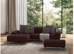 Ecksofa SIT & MORE "Cool L-Form", lila (chianti), B:290cm H:79cm T:185cm, Sofas, Ecksofa, wahlweise mit Kopfteilverstellung und Vorziehsitz, motorisch