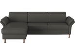 Ecksofa HOME AFFAIRE "Calypso L-Form", grau (anthrazit), B:260cm H:85cm T:172cm, 100% Polyester, Sofas, Ecksofa, mit motorischen Funktionen im Sofa und Recamiere
