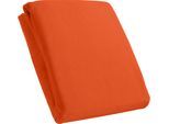 Spannbettlaken KUM "Mikrofaser-Fleece Spannbetttuch", orange (terra), L:200cm, Microfaser-Fleece, Obermaterial: 100% Polyester, Bettlaken, Spannbettlaken, bis ca. 25 cm Matratzenhöhe, weich & kuschelig