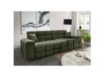 Livetastic , Waldgrün , Textil , Uni , Füllung: Schaumstoff , 300x87x120 cm , Made in EU , Typenauswahl , Wohnzimmer, Sofas & Couches, Sofas, Weitere Sofas