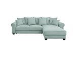 Mid.you , Salbeigrün , Textil , Füllung: Polyester,Polyester , Ottomane rechts, seitenverkehrt montierbar, L-Form , 318x197 cm , Schlafen auf Sitzhöhe, Rücken echt , Wohnzimmer, Sofas & Couches, Schlafsofas, Ecksofas mit Schlaffunktion