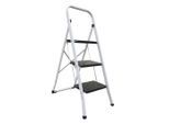 Spirella , Schwarz, Weiß , Metall, Kunststoff , 71x105x46 cm , rutschfeste Stufen, standsicher , Haushalt, Leitern & Tritthocker