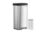 Möbelix , Silberfarben , Metall, Kunststoff , 68 l , 40.5x78x35 cm , Küche, Küchenausstattung, Mülltrennsysteme