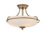 Elstead Lighting , Bronzefarben, Messingfarben , Metall, Glas , 42.2x30.1x42.2 cm , Grüner Punkt, RoHS , Beleuchtung, Innenleuchten, Deckenleuchten