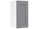 Mid.you , Anthrazit, Weiß , Kunststoff, Holzwerkstoff , 1 Fächer , 30x60x31 cm , hängend , Küche, Küchenblöcke, Küchenschränke, Küchenoberschränke