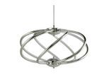 Möbelix , Chromfarben , Metall, Kunststoff , rund , 50 cm , Beleuchtung, Innenleuchten, Hängeleuchten, LED-Hängeleuchten