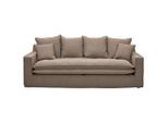 Livetastic , Braun , Textil , Füllung: Schaumstoff,Polyester, Federn , 227x92x105 cm , Made in EU ,