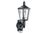 Steinel , Schwarz , Kunststoff , 18.8x41x24.3 cm , Bewegungsmelder, LED-Leuchtmittel austauschbar ,