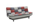 Mid.you , Schlammfarben, Beere, Dunkelgrau , Textil, Holzwerkstoff , 188x90x89 cm , Schlafen auf Sitzhöhe , Wohnzimmer, Sofas & Couches, Schlafsofas, Schlafsofas