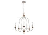 Elstead Lighting , Beige, Hellbraun , Metall , 77.5 cm , Grüner Punkt, RoHS , Beleuchtung, Innenleuchten, Hängeleuchten, Kronleuchter