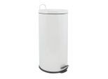 Spirella , Weiß , Metall , 30 l , 29.5x63.5x29.5 cm , Haushalt, Entsorgung, Abfalleimer, Treteimer