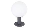 Globo , Opal, Weiß , Metall , 38 cm , CE , Beleuchtung, Außenleuchten, Wegbeleuchtung, Sockelleuchten