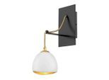 Elstead Lighting , Weiß, Goldfarben , Metall , 20.6x12.7x33 cm , Grüner Punkt, RoHS , mit Pendel , Beleuchtung, Innenleuchten, Wandleuchten, Wandleuchten