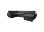 Livetastic , Dunkelgrau , Textil , U-Form , 310x190 cm , Made in Europe , Schlafen auf Sitzhöhe ,