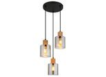 Globo , Schwarz, Dunkelbraun , Holz, Metall, Kunststoff, Glas , rund , 120 cm , CE , beliebig kürzbar ,