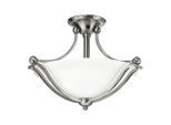 Elstead Lighting , Nickelfarben , Metall, Glas , 35.6 cm , RoHS ,