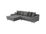 Livetastic , Dunkelgrau , Textil , Füllung: Schaumstoffflocken,Schaumstoffflocken , Ottomane links, L-Form , 312x198 cm , Made in EU , Liegefunktion, Schlafen auf Sitzhöhe , Wohnzimmer, Sofas & Couches, Wohnlandschaften, Ecksofas