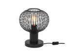 Trio Leuchten , Schwarz , Metall , 28 cm , Schnurschalter , Beleuchtung, Innenleuchten, Tischlampen, Tischlampen