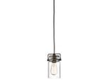 Elstead Lighting , Bronzefarben , Metall, Glas , 25.3 cm , Grüner Punkt, RoHS , Beleuchtung, Innenleuchten, Hängeleuchten