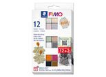 Fimo Effectfarben-Set "Boho", 12 Farben
