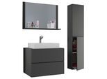 Badezimmer Lendas 4-tlg. ca. 94 cm Anthrazit