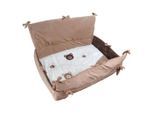 Patinio Laufgittereinlage , Braun, Creme, Beige , Textil , Bär , Füllung: Polyester,Polyester , 95x95 cm , EN 71 , weich und anschmiegsam , Baby- und Kindermöbel, Babyzimmer, Laufgitter
