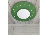 NIERMANN Deckenleuchte "Saturn, Kinderlampe, Kinderzimmer", grün (salbeigrün), 1, Ø 54cm H: 11cm, 1 Stk., Leuchten, E27 Fassung für einfachen Leuchtmittelwechsel, Kinderlampe