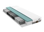 Taschenfederkernmatratze SCHLARAFFIA "GELTEX Quantum Touch Next 220 TFK, Matratze 90x200, 140x200 und mehr", weiß, B:90cm H:22cm L:190cm, Bezug (oben): 100% Polyester. Bezug (unten): 100% Polyester, Matratzen, Taschenfederkernmatratze, GELTEX Next-Auflage, ergonomisch, langlebige Qualität (RG 43)