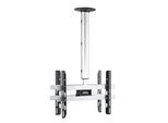 VCM TV-Deckenhalterung "TV Deckenhalterung CM4 höhenverstellbar 74-130 cm", silber, B:62cm T:12cm, Gerätehalterungen