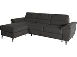 Ecksofa SIT & MORE "Sorano L-Form", grau (anthrazit), B:250cm H:88cm T:161cm, Sofas, Ecksofa, wahlweise mit Bettfunktion und Bettkasten