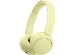 SONY On-Ear-Kopfhörer "WHCH520", gelb, B:17,2cm H:22,8cm T:4,4cm, Kopfhörer, 200 Std. Max. Akkulaufzeit (Standby), On-Ear-Kopfhörer