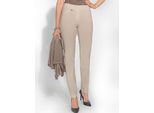 Stretch-Hose ASCARI, Damen, Gr. 24, Kurzgrößen, beige, 74% Viskose, 23% Polyamid, 3% Elasthan, unifarben, lang, Hosen