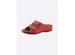 Pantolette FRANKEN-SCHUHE, Damen, Gr. 41, rot, Lederimitat, Schuhe Pantolette