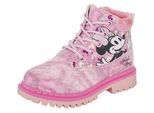 Schnürboots DISNEY "MINNIE", Mädchen, Gr. 24, fuxia, Synthetik, Schuhe Schnürboots, Winterschuhe, Winterboots, Schnürstiefel, Winterstiefel