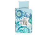 Möbelix , Blau, Hellblau , Textil , Winterlandschaft , 140x200 cm , atmungsaktiv , Kinder- & Jugendzimmer, Kinderbettwäsche