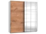 Mid.you , Weiß, Eichefarben , Holzwerkstoff , 2 Fächer , 200x216x65 cm , BQ - Bündnis für Qualität, Made in Germany, DIN EN ISO 9001 , umfangreiches Zubehör erhältlich, in verschiedenen Größen erhältlich, in verschiedenen Holzdekoren erhältlich ,
