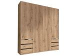 Mid.you , Eichefarben , Holzwerkstoff , 2 Fächer , 6 Schublade(n) Schubladen , 200x216x58 cm , BQ - Bündnis für Qualität, Made in Germany, DIN EN ISO 9001 ,