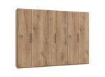 Mid.you , Eichefarben , Holzwerkstoff , 3 Fächer , 300x216x58 cm , BQ - Bündnis für Qualität, Made in Germany, DIN EN ISO 9001 , umfangreiches Zubehör erhältlich, in verschiedenen Größen erhältlich, in verschiedenen Holzdekoren erhältlich ,