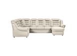 Livetastic , Creme , Textil , U-Form , 333x216 cm , Made in EU , seitenverkehrt erhältlich, Hocker erhältlich, Rücken echt, Armteil links, Armteil rechts ,