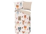 Möbelix , Mehrfarbig , Textil , Tier , 135x200 cm , atmungsaktiv , Kinder- & Jugendzimmer, Kinderbettwäsche