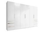 Mid.you , Weiß , Holzwerkstoff , 6 Fächer , 6 Schublade(n) Schubladen , 300x236x58 cm , BQ - Bündnis für Qualität, Made in Germany, DIN EN ISO 9001 , umfangreiches Zubehör erhältlich, in verschiedenen Größen erhältlich, in verschiedenen Holzdekoren erhältlich ,