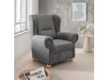 Livetastic , Graubraun , Textil , Buche , Uni , 92x102x89 cm , Made in EU , erweiterbar (Typenauswahl) ,