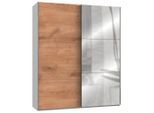 Mid.you , Weiß, Eichefarben , Holzwerkstoff , 4 Fächer , 200x236x65 cm , BQ - Bündnis für Qualität, Made in Germany, DIN EN ISO 9001 , umfangreiches Zubehör erhältlich, in verschiedenen Größen erhältlich, in verschiedenen Holzdekoren erhältlich ,