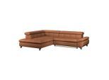 Möbelix , Terracotta , Textil , Ottomane links, L-Form , 312x234 cm , Typenauswahl, Stoffauswahl, seitenverkehrt erhältlich, Bettfunktion erhältlich, Hocker erhältlich, Armteil rechts ,
